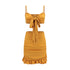 High waist ruffled hip wrap holiday skirt - ROUTINE FASHION